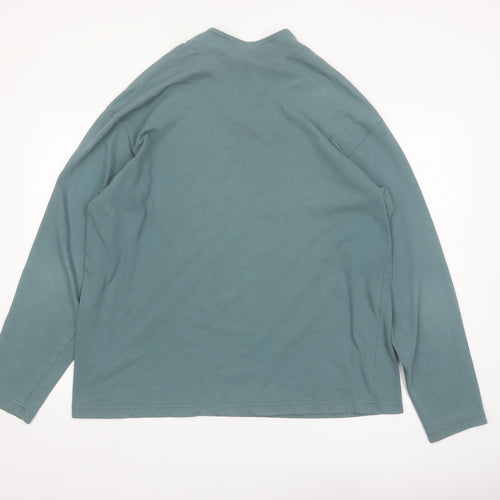 Patagonia Men's Green XL 1/4 Zip Mock Neck Sweatshirt