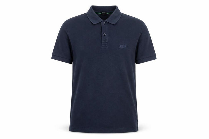 Hugo Boss Men's Blue Regular Fit Pima Cotton Polo Shirt M