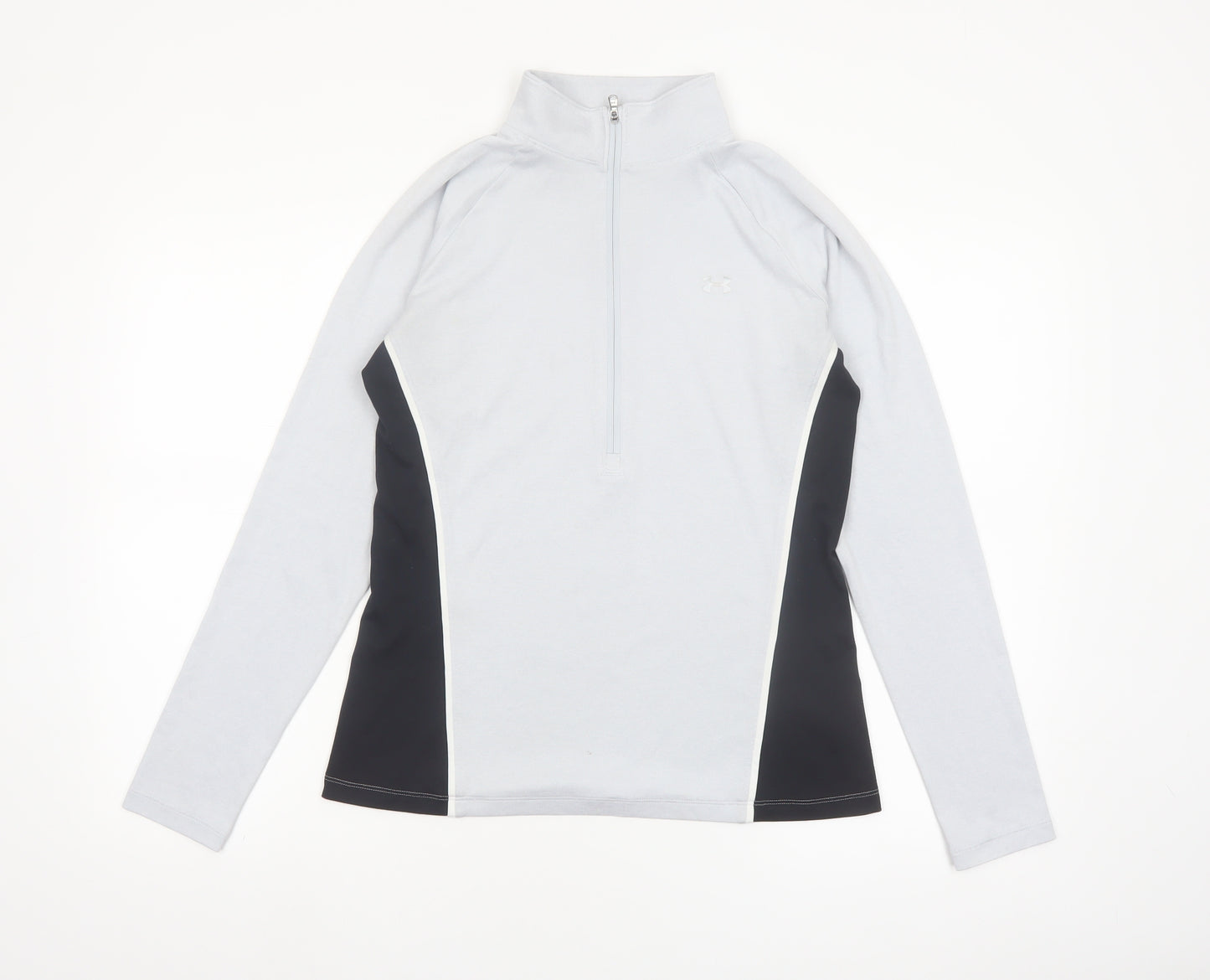 Under Armour Women’s Grey 1/4 Zip Long Sleeve HeatGear Top M