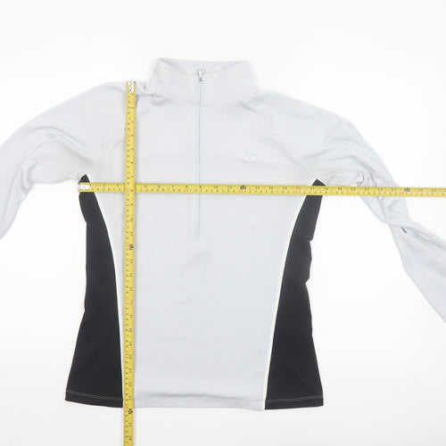 Under Armour Women’s Grey 1/4 Zip Long Sleeve HeatGear Top M