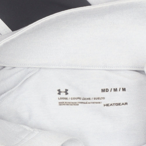 Under Armour Women’s Grey 1/4 Zip Long Sleeve HeatGear Top M