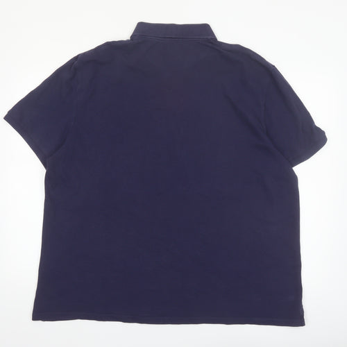 Lyle & Scott Men's Blue 2XL Cotton Polo Shirt Classic Fit