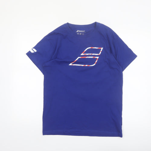 Babolat Men's Blue Graphic Sports T-Shirt Size M