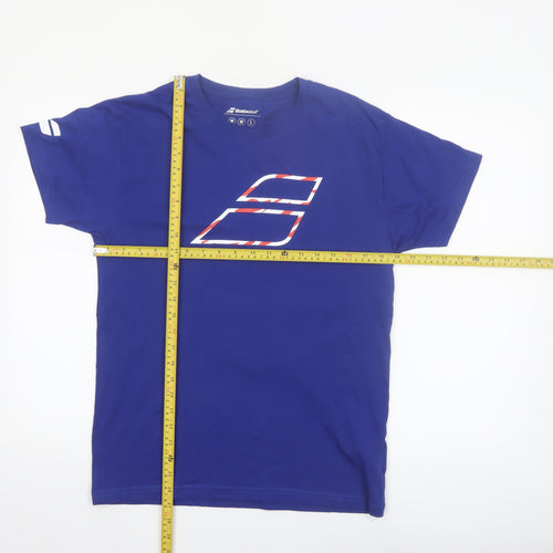 Babolat Men's Blue Graphic Sports T-Shirt Size M