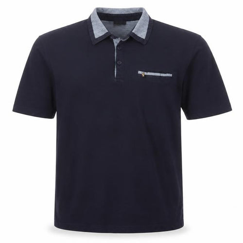 AFICCI Collezione Men's Blue Polo Shirt Medium Cotton