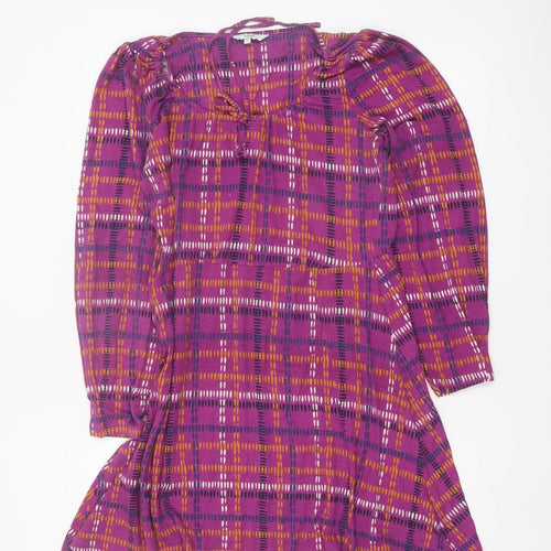 Next Women's Multicoloured Size 12 Fit & Flare Dress Boho Geometric