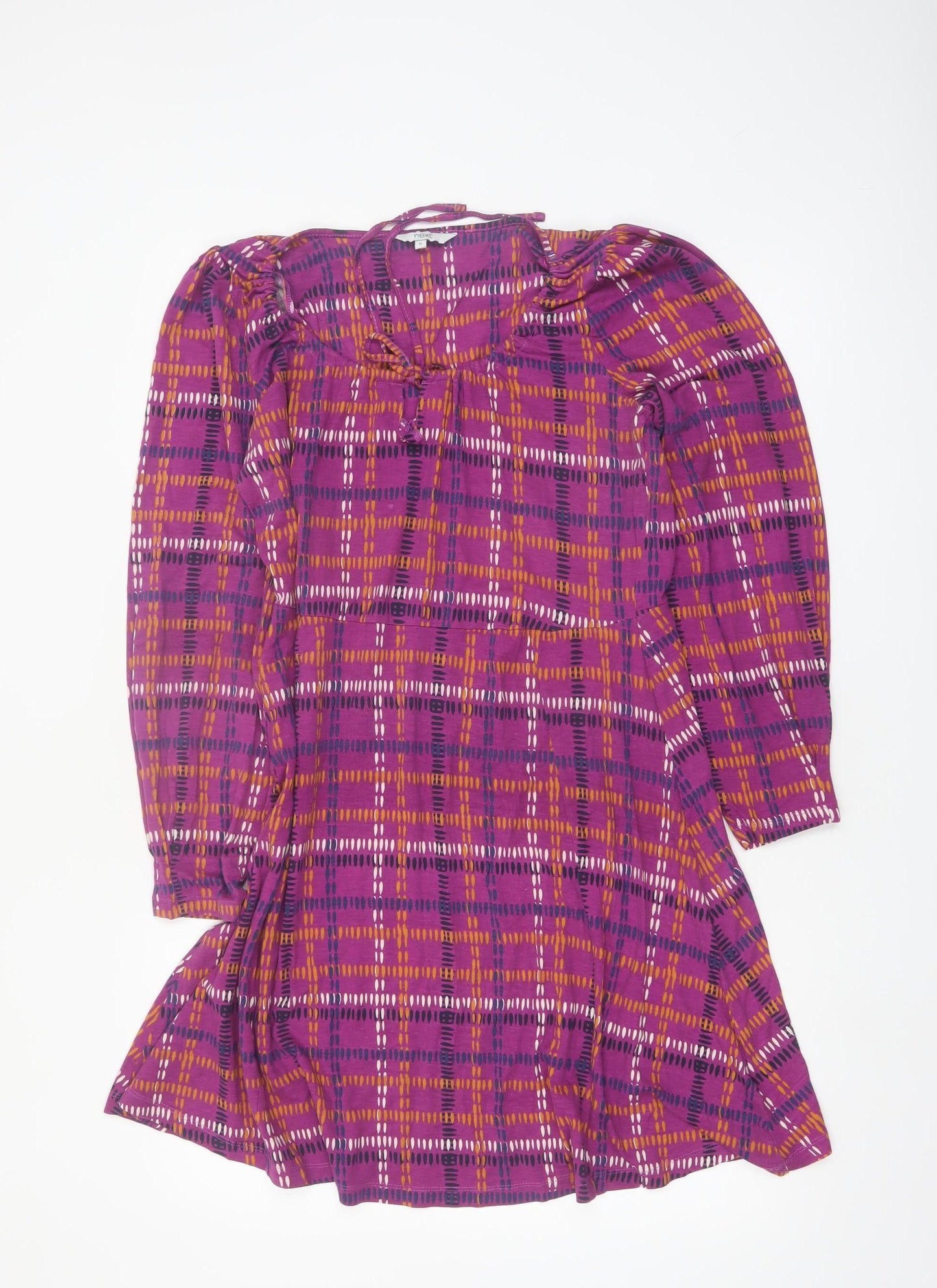 Next Women's Multicoloured Size 12 Fit & Flare Dress Boho Geometric