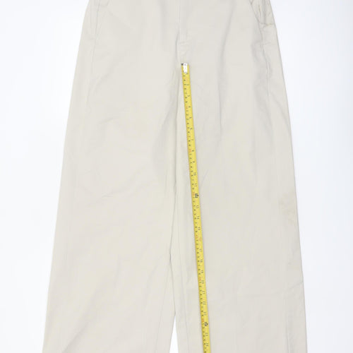 Marks and Spencer Womens Beige Chino Trousers Size 12 Regular