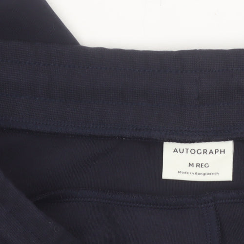 Marks and Spencer Autograph Men's Black Joggers M Regular Fit
