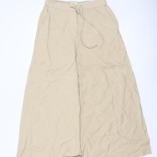 Marks and Spencer Women’s Beige Wide-Leg Culottes Trousers Size 10 Short