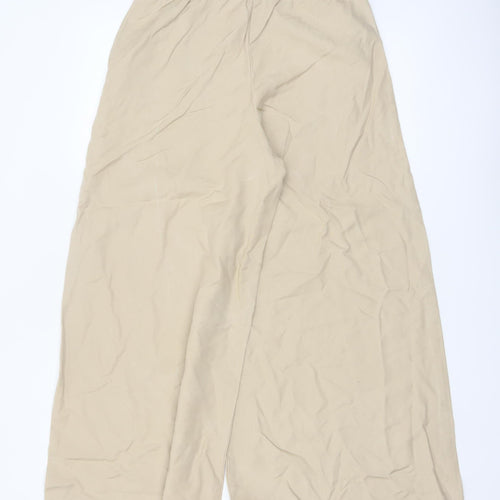 Marks and Spencer Women’s Beige Wide-Leg Culottes Trousers Size 10 Short