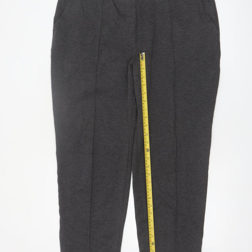 Marks and Spencer Women Grey Size 18 Straight Leg Trousers