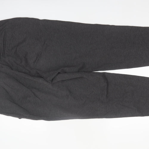 Marks and Spencer Women Grey Size 18 Straight Leg Trousers