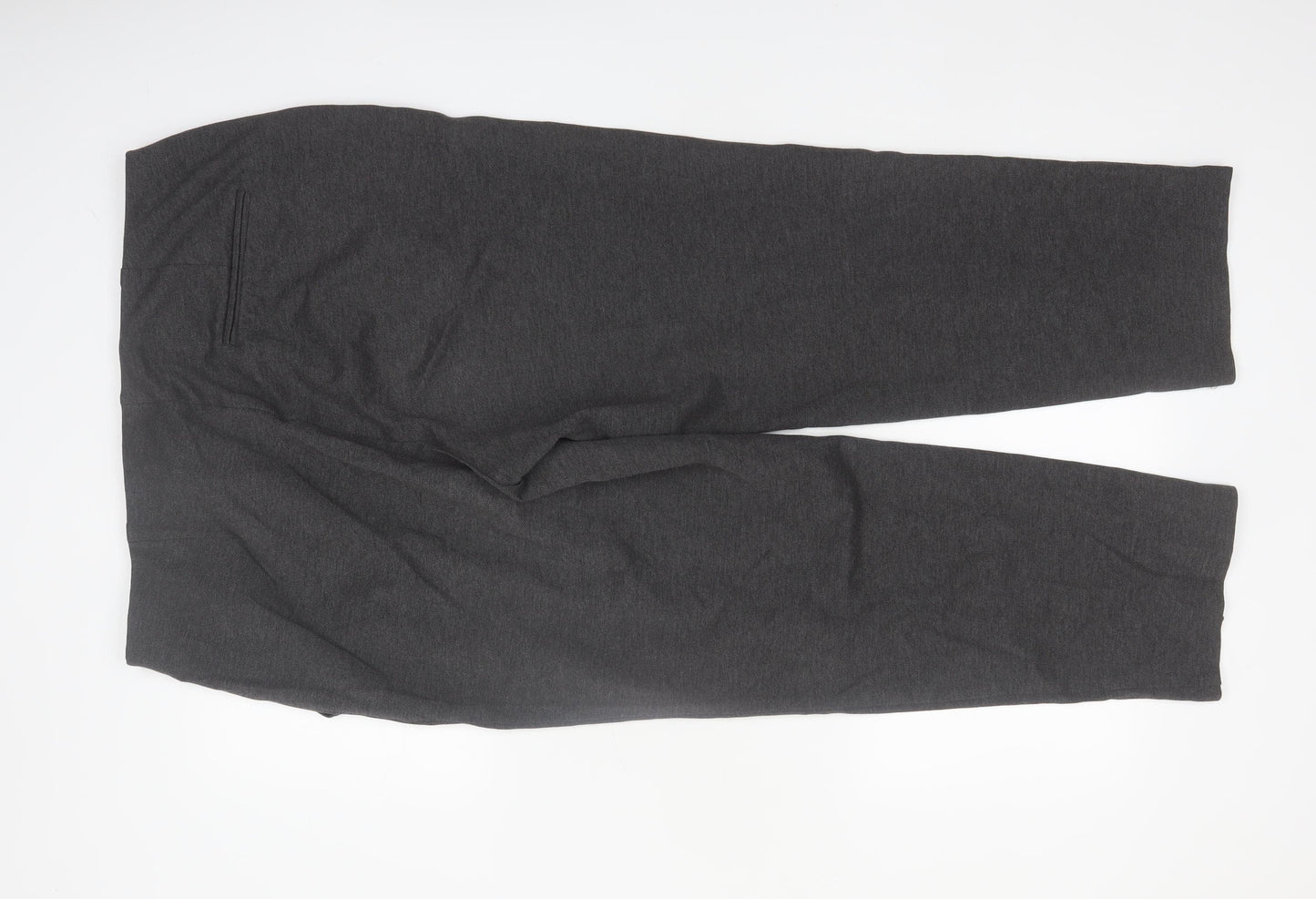 Marks and Spencer Women Grey Size 18 Straight Leg Trousers