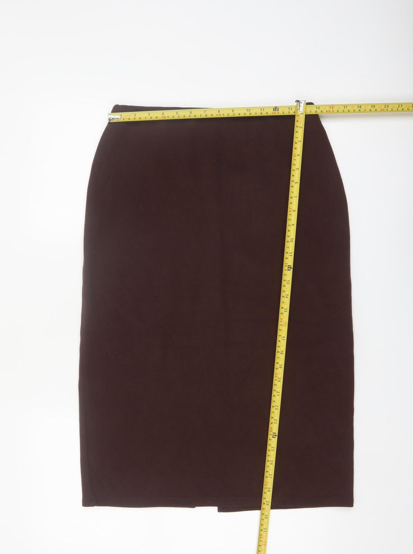 Marks and Spencer Womens Brown Size 12 Petite Pencil Skirt
