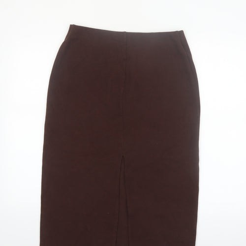 Marks and Spencer Womens Brown Size 12 Petite Pencil Skirt