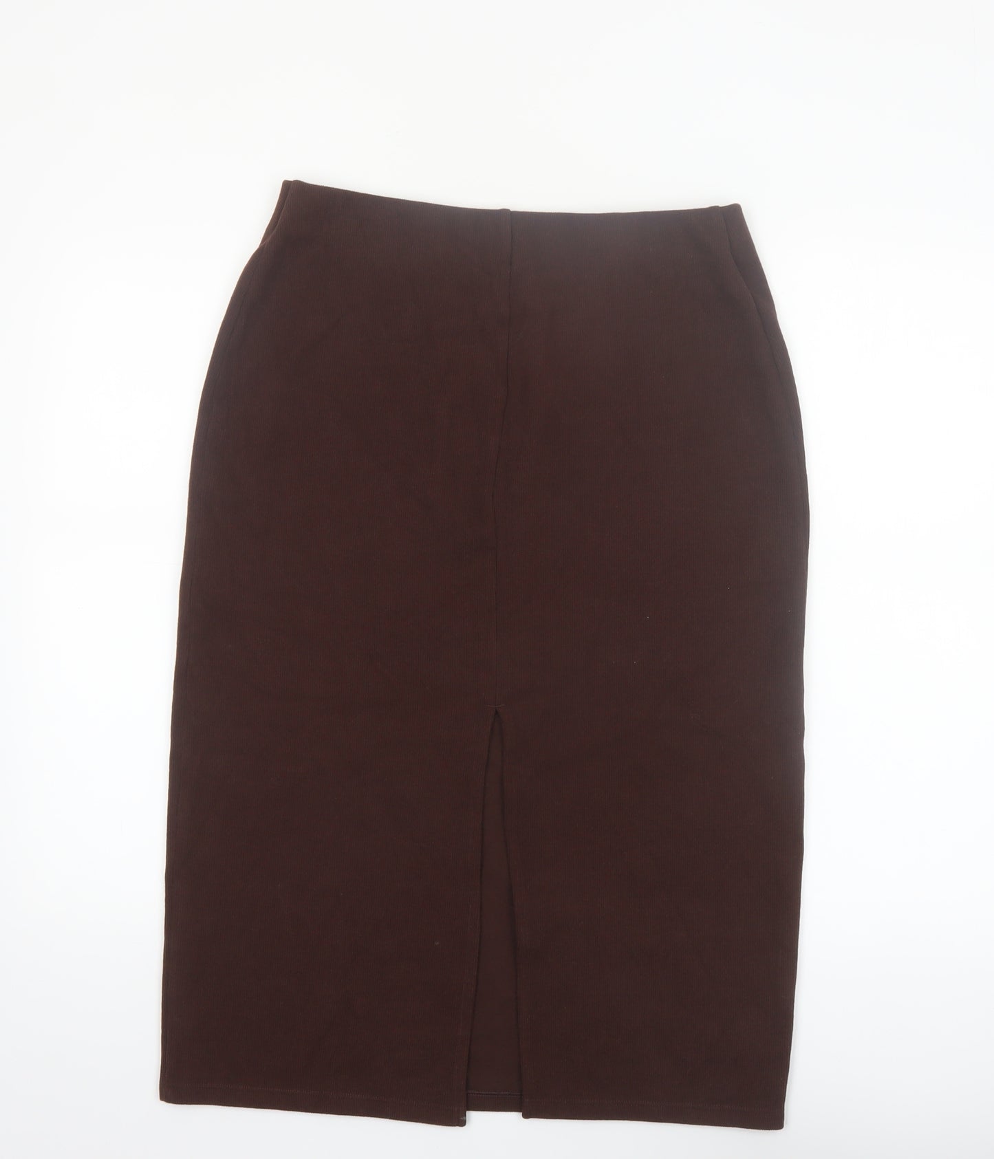 Marks and Spencer Womens Brown Size 12 Petite Pencil Skirt