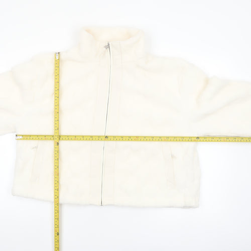 Marks and Spencer Women’s Ivory Puffer Jacket Size 16 Zip Front