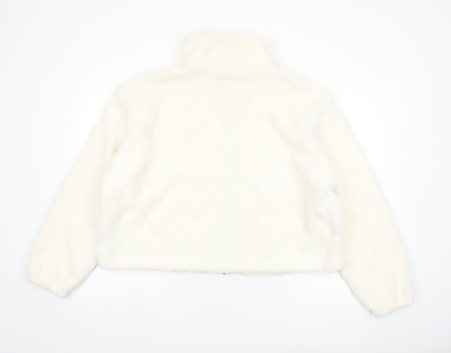 Marks and Spencer Women’s Ivory Puffer Jacket Size 16 Zip Front