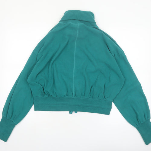 Sweaty Betty Womens Green Roll Neck Pullover Sweatshirt Size M