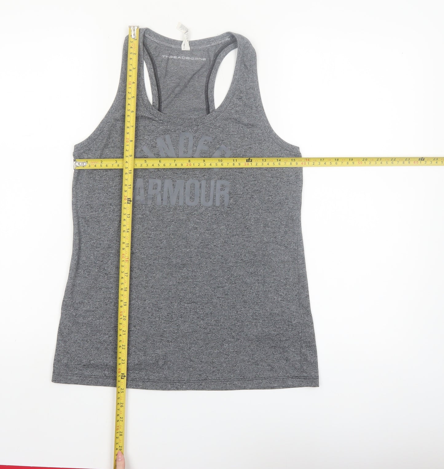 Under Armour Womens Grey XS Racerback Athletic Tank Top