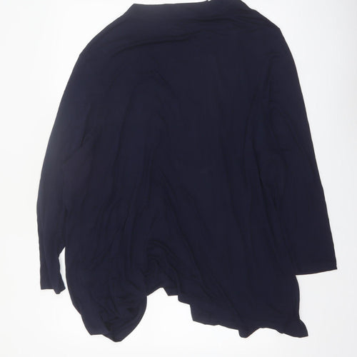 JD Williams Women Blue Size 28 Long Sleeve Open Lightweight Coatigan