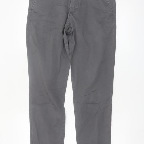 Selected Homme Men's Grey Slim Fit Chino Trousers Size M