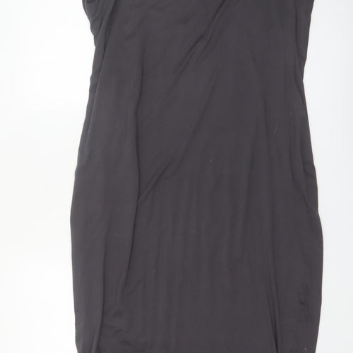 wkndgirl Women Black Size 20 Sleeveless Bodycon Midi Dress