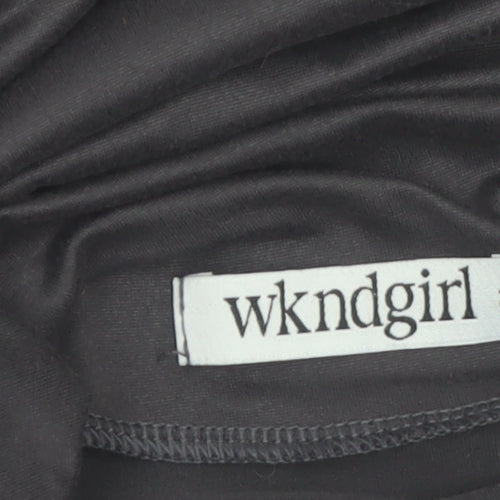 wkndgirl Women Black Size 20 Sleeveless Bodycon Midi Dress