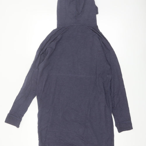 Weird Fish Women’s Navy Bamboo Hooded Tunic Hoodie Size 10