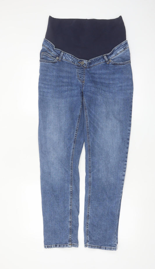 JoJo Maman Bébé Blue Maternity Straight Jeans Women’s Size 10