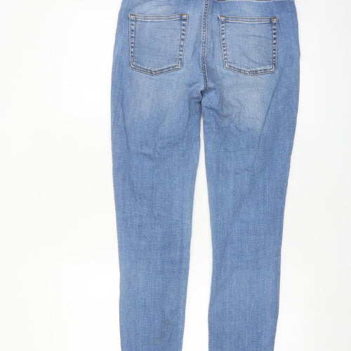 WAREDENIM Women's Blue Skinny Mid-Rise Stretch Jeans UK 10