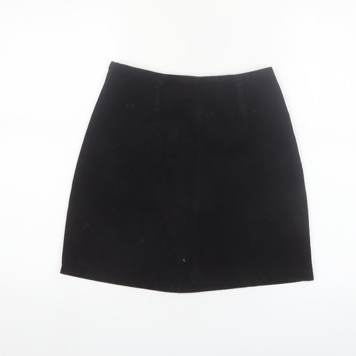 Denim Co. Women's Black Corduroy Mini Skirt Size 8