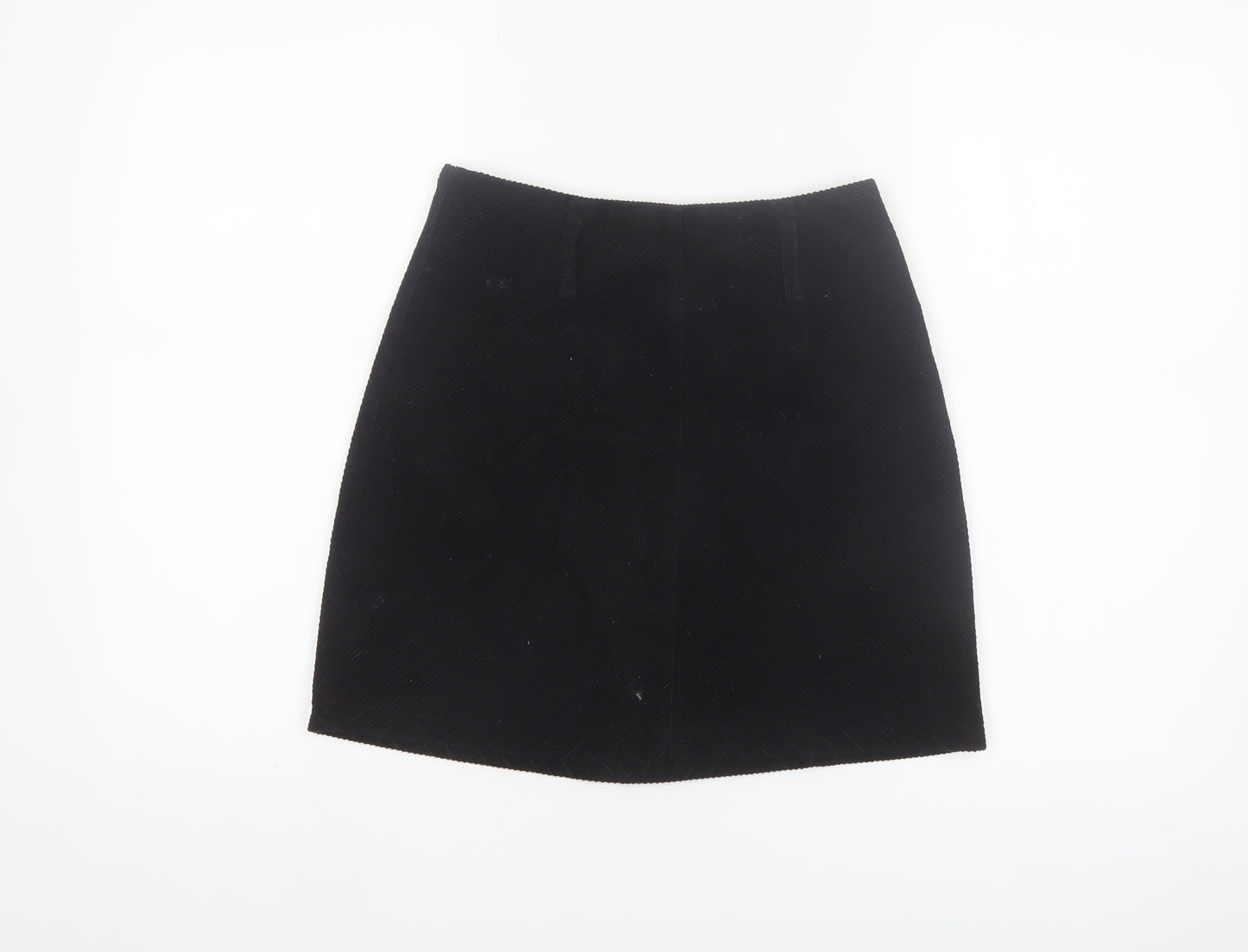 Denim Co. Women's Black Corduroy Mini Skirt Size 8