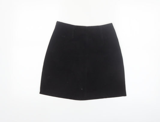 Denim Co. Women's Black Corduroy Mini Skirt Size 8