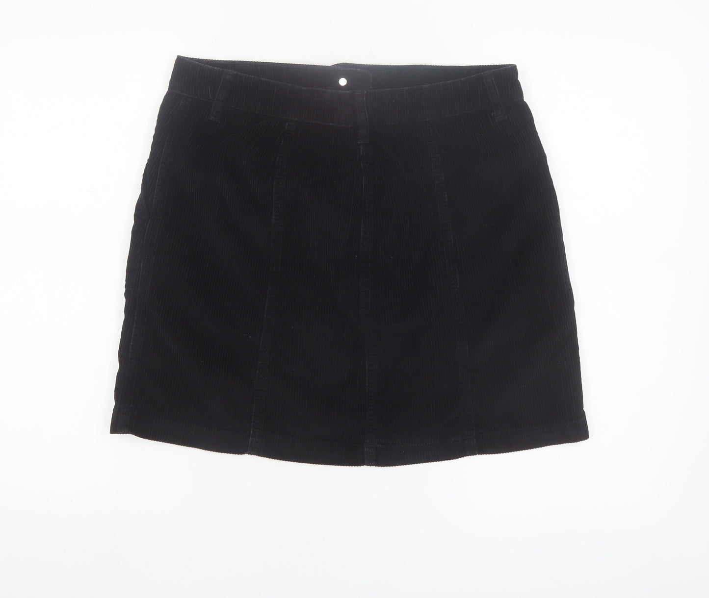 Next Women’s Black Corduroy A-Line Skirt Size 12