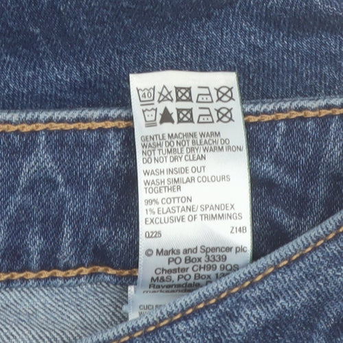 Marks and Spencer Women’s Blue Wide-Leg Jeans Size 20 Regular