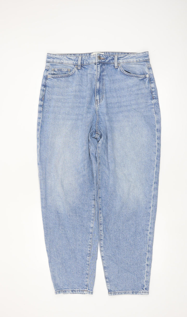Marks and Spencer Women’s Blue Mom Jeans Size 16 Tall Denim