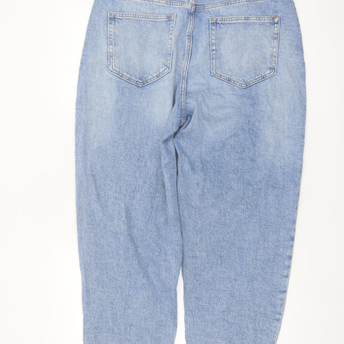 Marks and Spencer Women’s Blue Mom Jeans Size 16 Tall Denim