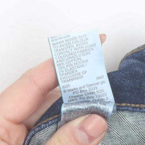 Marks and Spencer Women Blue Size 22 Regular Harper Supersoft Cigarette Jeans