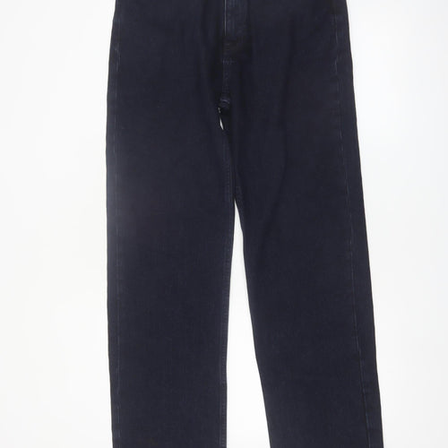 Marks and Spencer Men's Blue Relaxed Straight Jeans W32 L33