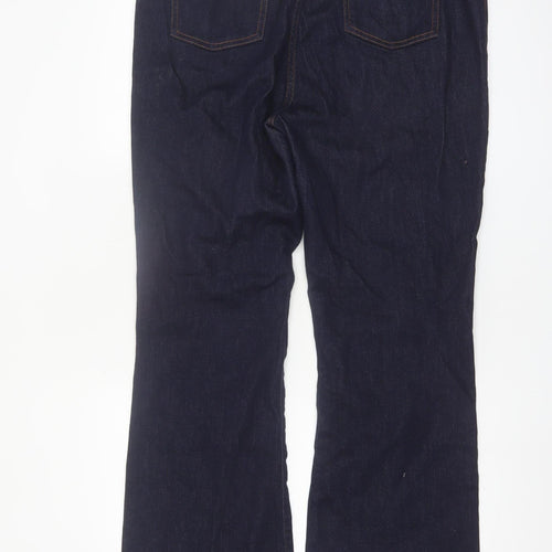 Tu Women’s Dark Blue Bootcut Jeans Size 16 High Rise Denim