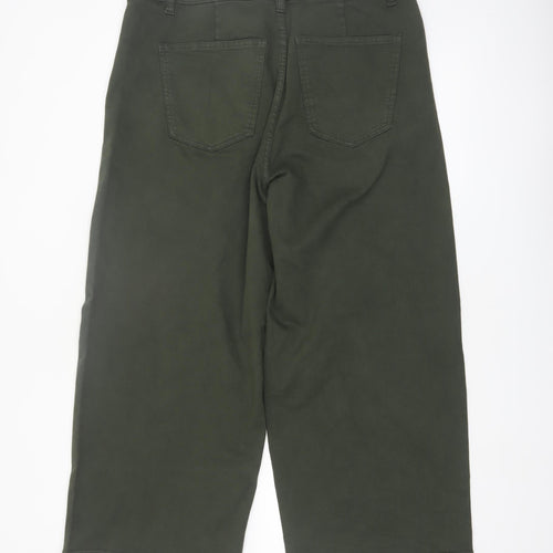 Marks and Spencer Women’s Green Size 18 Short Wide-Leg Jeans