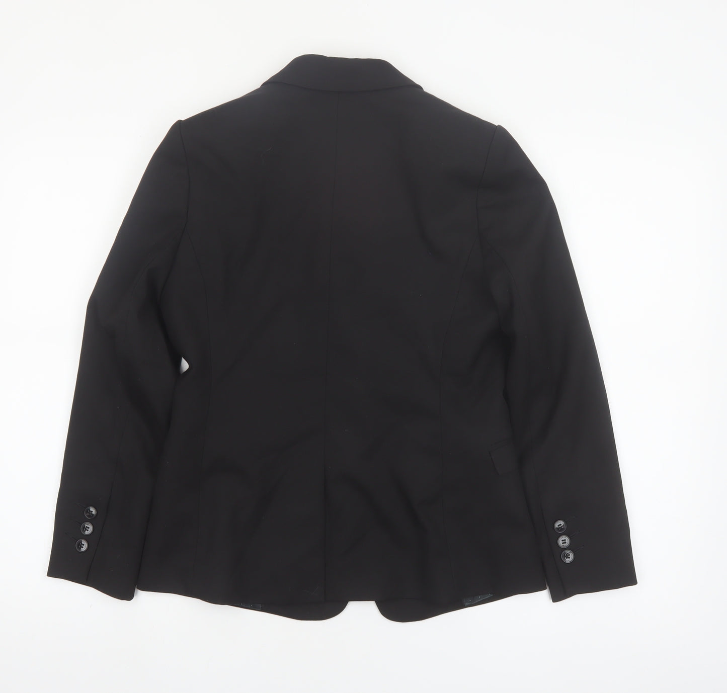 Next Women Black Petite Blazer Single-Breasted UK 8P Classic Fit