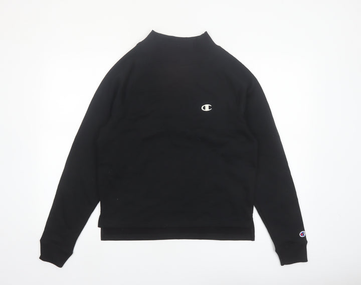Champion Women's Black Small Crew Neck Pullover Sweatshirt