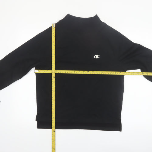 Champion Women's Black Small Crew Neck Pullover Sweatshirt