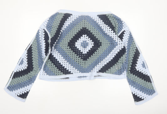 Next Women’s Multicoloured Crochet Cardigan M Cotton Blend Boho Style
