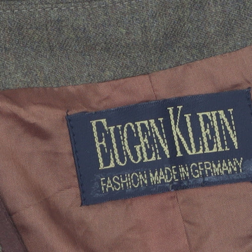 Eugen Klein Brown Wool Tailored Waistcoat Women’s Size 16 Classic Fit