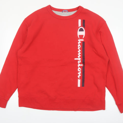 Champion Men’s Red XL Pullover Graphic Sweatshirt