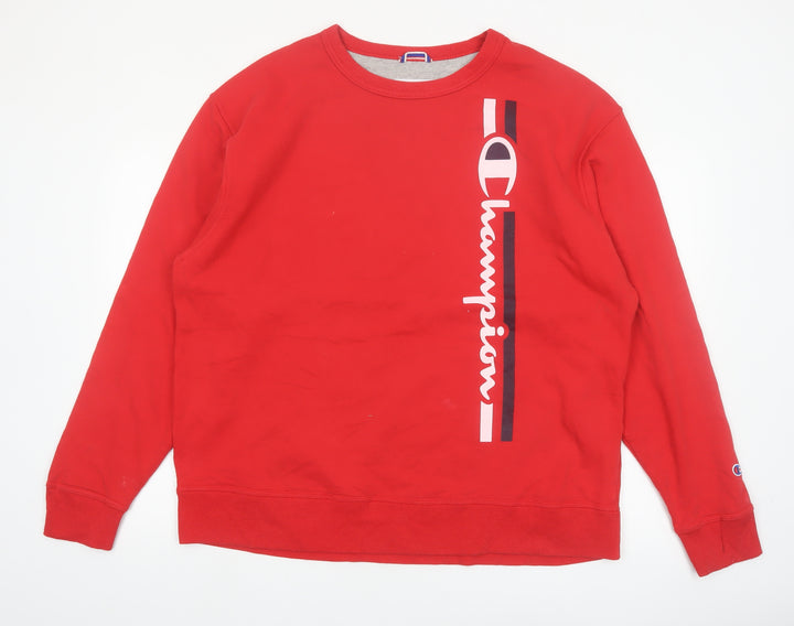 Champion Men’s Red XL Pullover Graphic Sweatshirt